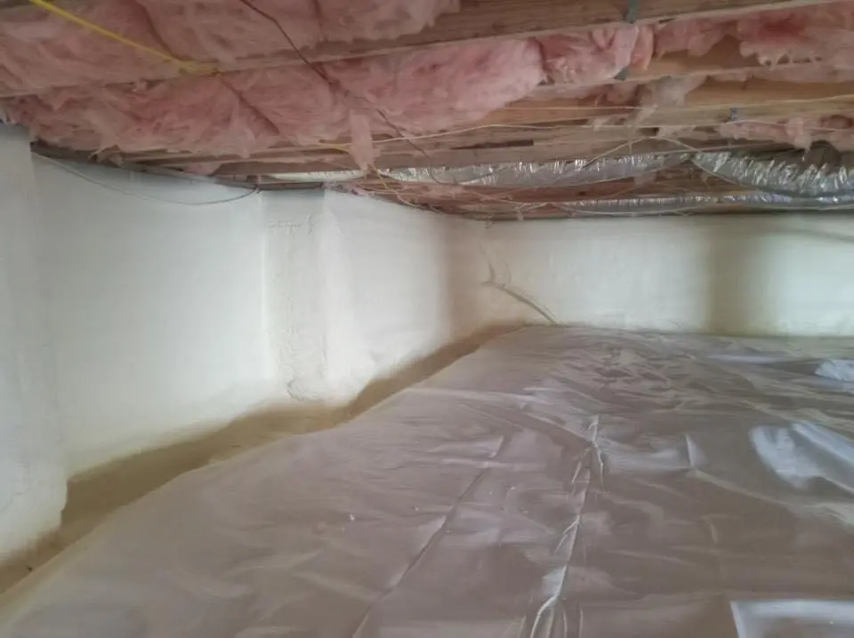 Crawl space encapsulation with closed-cell spray foam for Storm Damage Roof Repair in Port Hueneme